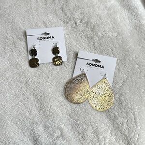 Sonoma 2‎ set of silver earrings